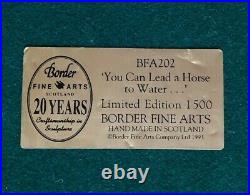 1994 Border Fine Arts You Can Lead A Horse To Water Bfa202 Limited Edition