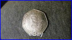 2016 Mrs Tiggywinkle Hedgehog Beatrix Potter 50p Coin
