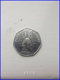 50P Peter Rabbit coin Extremely rare