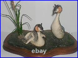 BORDER FINE ARTS, COURTING GREBES, 1986. Stunning. Original, Very Rare, Old