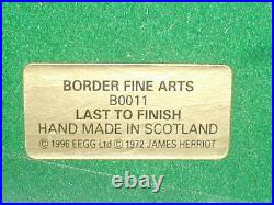 BORDER FINE ARTS, LAST TO FINISH, SOW + Piglets, 1996, Very Rare, Original