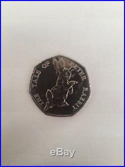Beatrix Potter 50p Coin. Collectors Item. Rare Peter Rabbit Coin