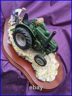 Border Fine Art, Hand crafted collectable vintage tractor'Hauling Out'