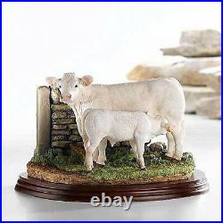 Border Fine Arts A9631 Charolais Cow & Calf