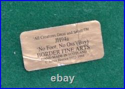 Border Fine Arts All Creatures Great and Small'No Foot, No Oss' (Bay) JH94a