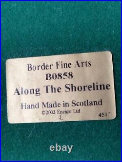 Border Fine Arts B0858 Along The Shoreline Otter Figurine Hand Made In Scotland