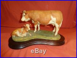 Border Fine Arts BFA Simmental Cow and Calf L21 Ltd Edition