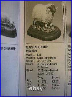 Border Fine Arts' BLACKFACED TUP' Model No L15 Limited Edition 630 / 750