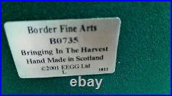 Border Fine Arts,'BRINGING IN THE HARVEST' B0735, New in Box with all paperwork