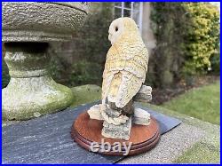 Border Fine Arts Barn Owl Figurine'On the lookout' BO276 1997 by David Walton