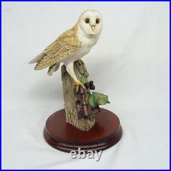 Border Fine Arts Barn Owl RB15 Sculpture by Ray Ayres 1989 HAND MADE IN SCOTLAND