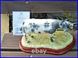 Border Fine Arts Belgian Blue Cow And Calf Limited Edition Certificate. Rare
