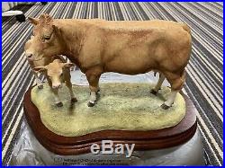 Border Fine Arts Blonde DAquitaine Cow And Calf limited edition B0353