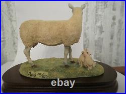 Border Fine Arts Blue Face Leicester Ewe And Lambs 1981 Ray Ayres Ltd Ed 232