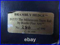 Border Fine Arts Brambly Hedge Millennium Snow Ball B0555 Tableau With Box