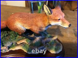 Border Fine Arts Breaking Cover B0839 Hunting Large Fox