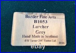 Border Fine Arts Classic Lurcher Grey B1053 Limited Edition New And Boxed
