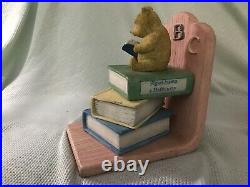 Border Fine Arts Classic Pooh, Tigger and Piglet Reading Bookstops A0670 Disney