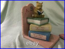 Border Fine Arts Classic Pooh, Tigger and Piglet Reading Bookstops A0670 Disney