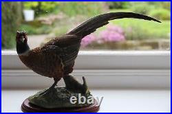 Border Fine Arts, Cock Pheasant Sculpture By Russell Willis. Rare Collectible