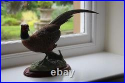 Border Fine Arts, Cock Pheasant Sculpture By Russell Willis. Rare Collectible