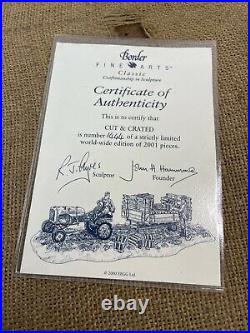 Border Fine Arts Cut and Crated Farming Allis Chalmers Tractor Limited Edition
