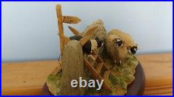 Border Fine Arts'Element Of Surprise' Border Collie And Sheep Model No B0089