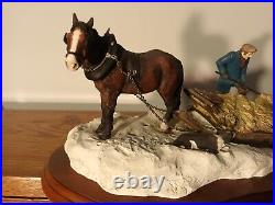 Border Fine Arts'Emergency Rations' Horse, Farmer And Sheep Model No A2140