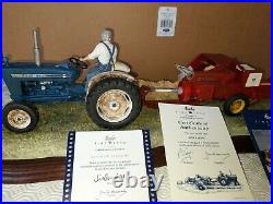 Border Fine. Arts. FORD 2000 TRACTOR & I. H. BALER Limited Edition Boxed C/W Cert