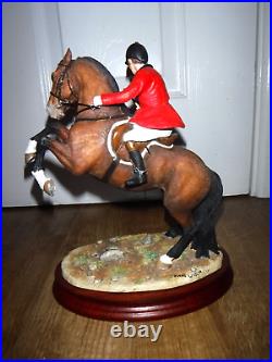 Border Fine Arts Figurine Spirited Bay & Rider B1085 Excellent Boxed