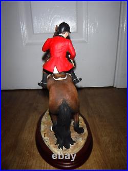 Border Fine Arts Figurine Spirited Bay & Rider B1085 Excellent Boxed