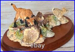 Border Fine Arts Fox Outfoxed FT02 Rare Fox & Rabbit Figurine by D. Walton 1995