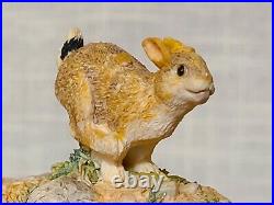 Border Fine Arts Fox Outfoxed FT02 Rare Fox & Rabbit Figurine by D. Walton 1995