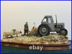 Border Fine Arts Frosty Morning #b0343 Tractor Mint In Original Box Large