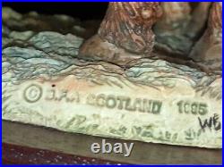 Border Fine Arts Highland Cow & Calf 167 Figurine Made In Scotland 1995 Perfect