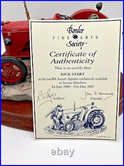 Border Fine Arts Kick Start B0541 by Ray Ayres with Original Box & Certificate