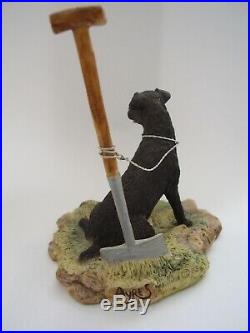 Border Fine Arts Lakeland Fell Terrier Seated With Spade. By Ray Ayres 1983. Vgc