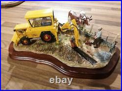 Border Fine Arts Laying The Clays JCB 1 Excavator Boxed Rare Version Certificate