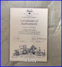 Border Fine Arts Laying The Clays JCB 1 Excavator Boxed Rare Version Certificate