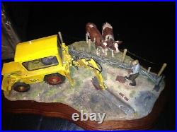Border Fine Arts Laying The Clays tractor- Limited edition. No 164/1750