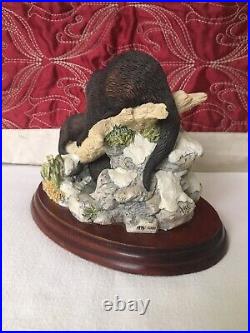 Border Fine Arts Limited Edition Late Thaw by Ayres MTR07 1994 1979/2000 Otters