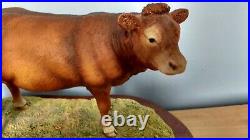Border Fine Arts'Limousin Cow And Calf' Style One Model No L157 Ltd Ed1094/1500