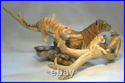 Border Fine Arts Ltd Ed 328/750 Bengal Tiger Tigress & Cubs Wwf