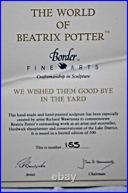 Border Fine Arts Ltd Edition Beatrix Potter We Wished Them Good-bye In The Yard