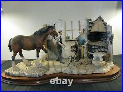 Border Fine Arts NEW SHOES FOR DOLLY Clydesdale, Blacksmith, Ltd Edt Of 950