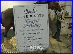 Border Fine Arts NEW SHOES FOR DOLLY Clydesdale, Blacksmith, Ltd Edt Of 950