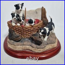Border Fine Arts On The Farm A4065 Cute Pups (Collies) Ornament Kerry Hill