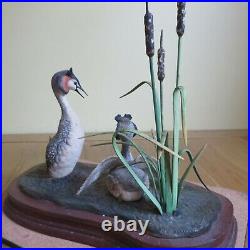 Border Fine Arts Original Sculpture Great Crested Grebes courting