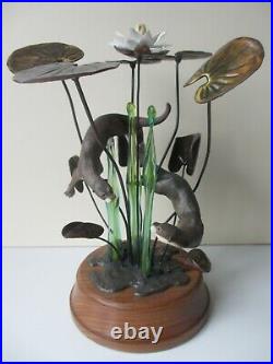 Border Fine Arts. Otters Playing, Limited Edition Large Sculpture Figurine, vgc