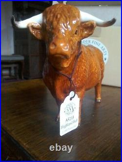 Border Fine Arts Pottery Company. Highland bull A5233